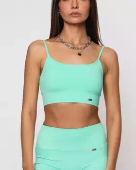 Женский топ из переработанной ткани Believe Athletics, бирюзовый