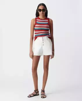 Женский топ из трикотажа без рукавов IKKS, мультиколор