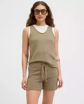 Женский топ из трикотажа Jack & Jones, зеленый
