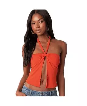 Женский топ Julia с разрезом спереди Edikted, оранжевый