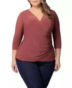 Женский топ Kiyonna, красный