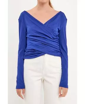 Женский топ-кроссовер endless rose, синий