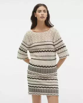 Женский топ крючком с V-образным вырезом на спине Vero Moda, белый