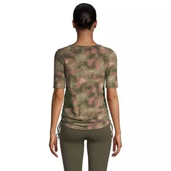 Женский топ Lands End Power Performance с завязками и рукавами до локтя Lands' End