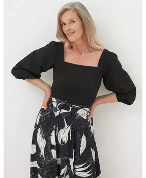 Женский топ Лила FatFace, черный