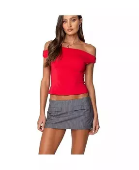 Женский топ Lisa с отложным воротником Edikted, красный
