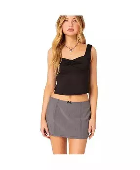 Женский топ Marigold с разрезом по бокам Edikted, черный