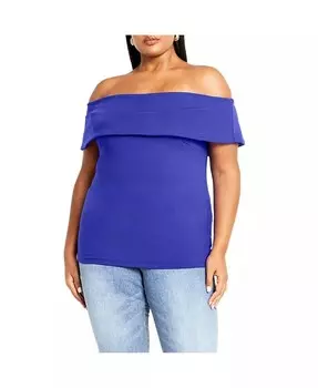 Женский топ «Марсель» CITY CHIC, синий