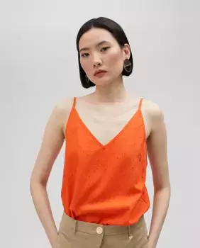 Женский топ на бретелях Lola Casademunt, оранжевый