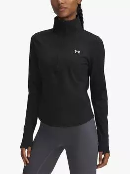 Женский топ на молнии motion наполовину Under Armour, черный