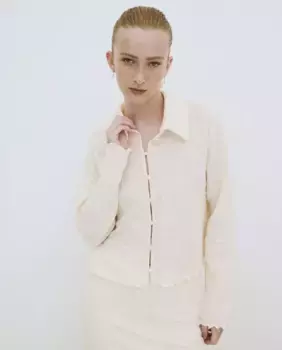 Женский топ на пуговицах Object, белый