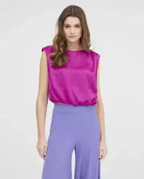 Женский топ на широких бретелях с вырезом на груди Veneno en la piel, розовый