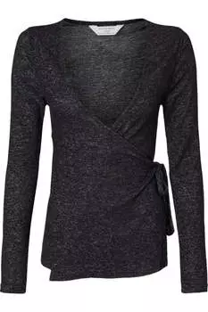 Женский топ-обертка Boxercraft Cuddle Wrap, цвет black heather