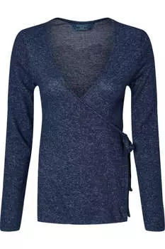 Женский топ-обертка Boxercraft Cuddle Wrap, цвет navy heather