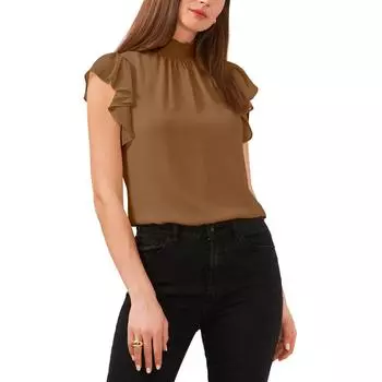 Женский топ-пуловер из полиэстера с присборенной отделкой 1.State, цвет beech