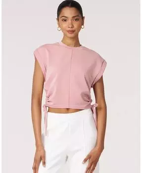 Женский топ Rebody Nadine Scuba с присборенной юбкой Rebody Active, розовый