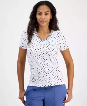 Женский топ Rivera в горошек Nautica Jeans, белый