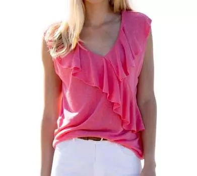 Женский топ розового цвета MARBLE