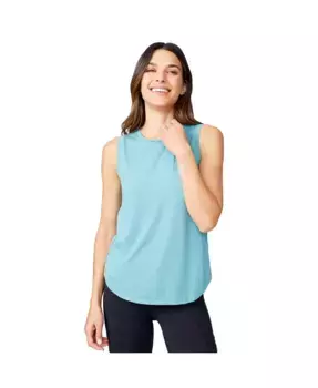 Женский топ с асимметричным подолом Microtech Chill B Cool Free Country, зеленый