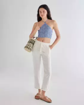 Женский топ с бретельками на резинках Green Coast, цвет 440 Azuln