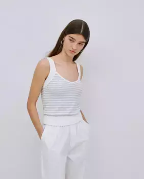 Женский топ с бретелями и V-образным вырезом Yerse, серый