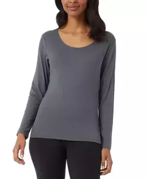 Женский топ с длинным рукавом и круглым вырезом 32 Degrees, черный