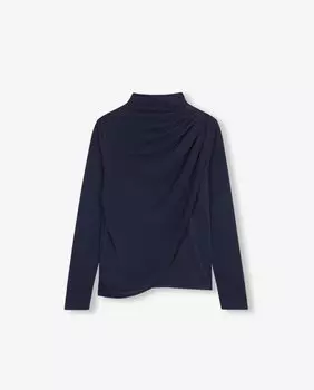 Женский топ с длинными рукавами и драпировкой на плече Scalpers