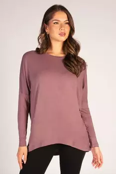 Женский топ с длинными рукавами и надписью Pineapple, коричневый