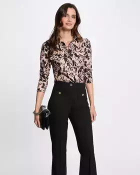 Женский топ с длинными рукавами и принтом Morgan, мультиколор