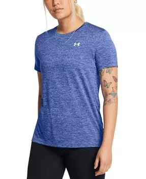 Женский топ с короткими рукавами Tech™ Twist Under Armour, синий