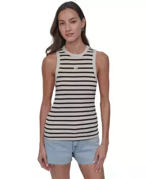 Женский топ с круглым вырезом DKNY Jeans, зеленый