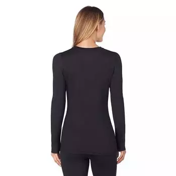 Женский топ с круглым вырезом и длинными рукавами Cuddl Duds Far-Infrared Enhance Cuddl Duds, белый