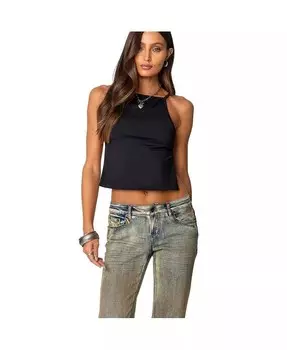 Женский топ с открытой спиной Fira Edikted, черный