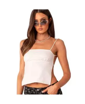 Женский топ с открытой спиной и прямым вырезом Edikted, белый