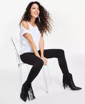 Женский топ с открытыми плечами и шипами I.N.C. International Concepts, белый