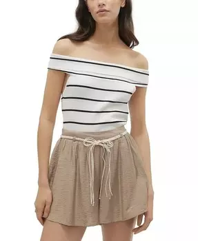 Женский топ с открытыми плечами в полоску ивы Vero Moda, мультиколор