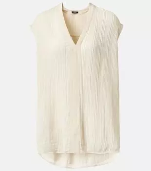 Женский топ с плиссировкой Lucien Joseph, Seashell