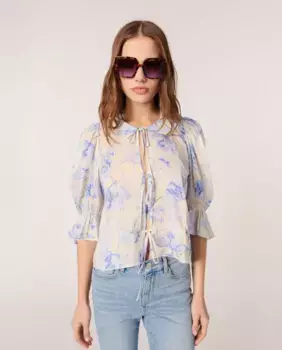 Женский топ с принтом Maje, мультиколор