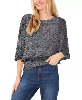 Женский топ с присборенной талией Sam &amp; Jess, черно-белый