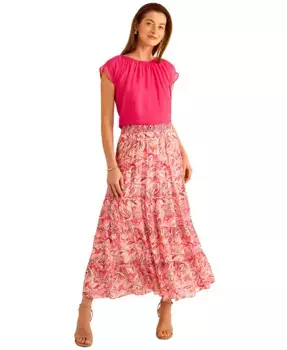 Женский топ с присборенными рукавами Bubble Vince Camuto, розовый