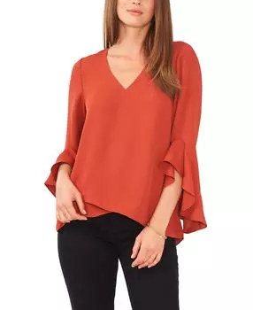 Женский топ с развевающимися рукавами Vince Camuto