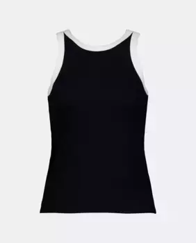 Женский топ с ребристыми бретелями Easy Wear, черный