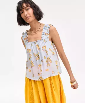 Женский топ с рюшами на бретелях On 34th, синий