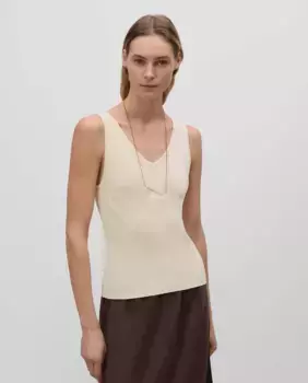 Женский топ с V-образными манжетами Simorra, цвет Crema