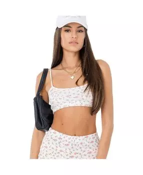 Женский топ с вафельным цветочным принтом Edikted