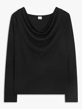 Женский топ с воротником-хомутом John Lewis черный