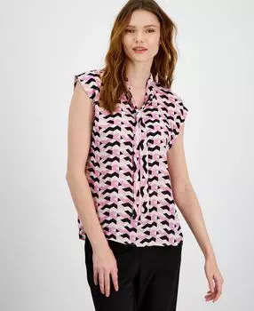 Женский топ с завязками и рукавами с принтом, созданный для macy's Bar III, мульти