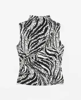 Женский топ с животным принтом Bimba y Lola, бежевый