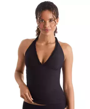 Женский топ Sonny с V-образным вырезом и завязками на шее Mimi Flamingo, красный