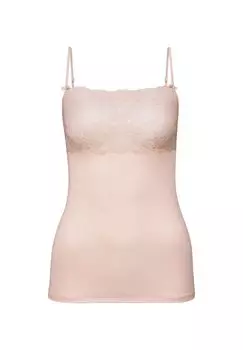 Женский топ-спагетти с широким кружевным краем Sensual Secrets CALIDA, цвет Lace Parfait Pink